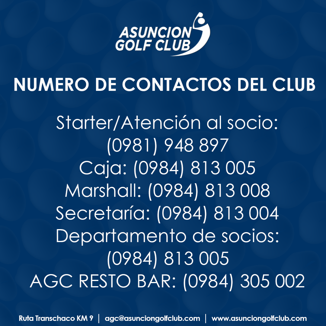 Numero de contactos del AGC 