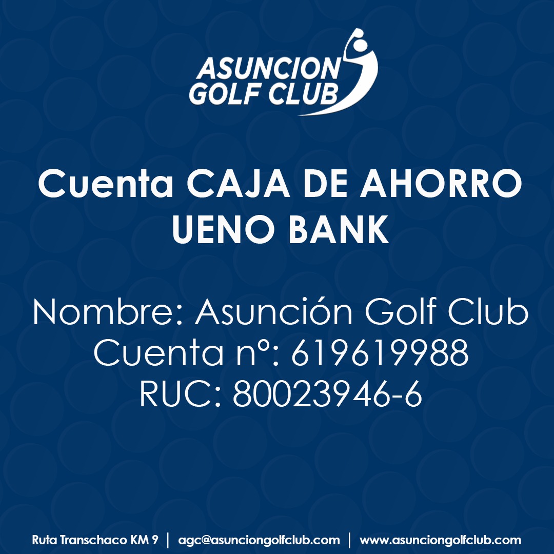 Datos de la cuenta de UENO BANK