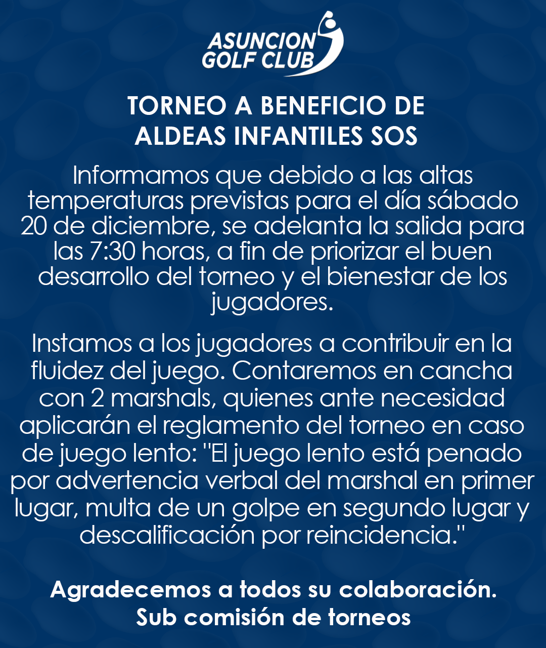 Adelantamos el horario de salida