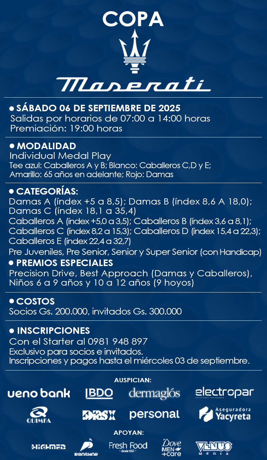 Inscripciones abiertas 