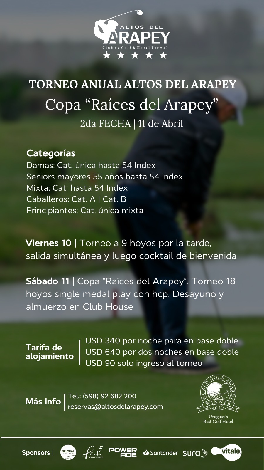2da. Fecha del Ranking 2026 - Copa Raices del Arapey