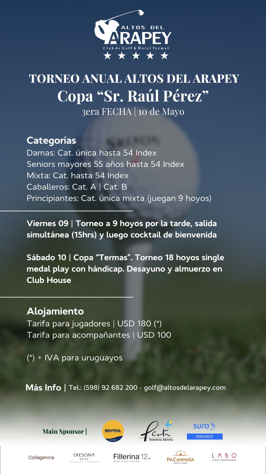3ra. Fecha de Ranking Copa RAUL PEREZ