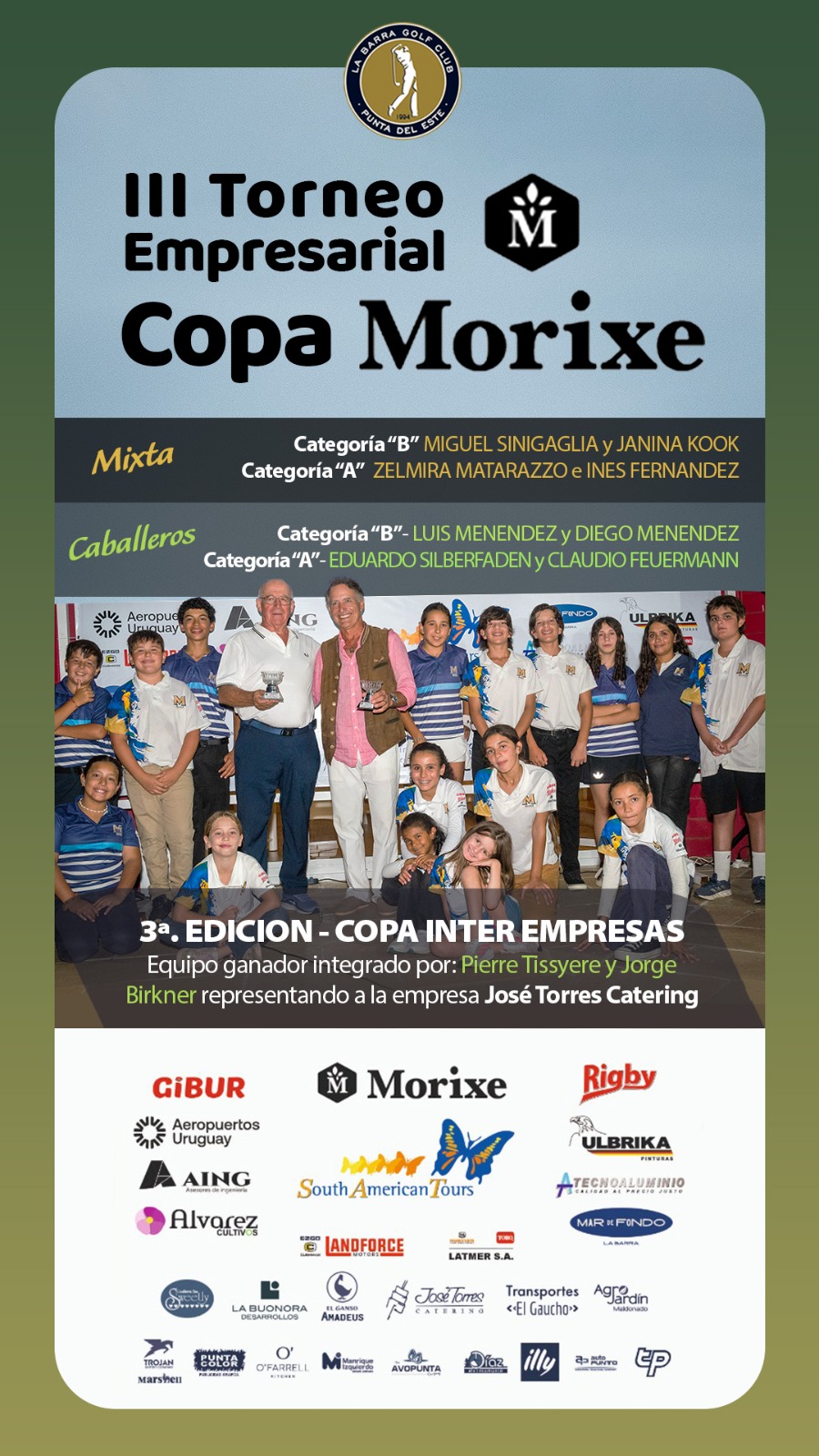 Tercera edición del Torneo Empresarial