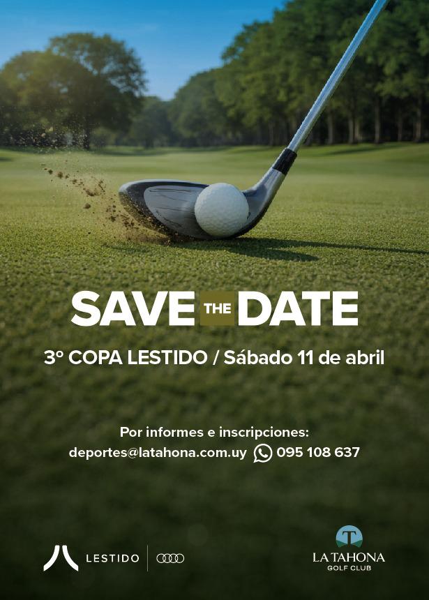 3º COPA LESTIDO - SAVE THE DATE - SÁBADO 11 DE ABRIL