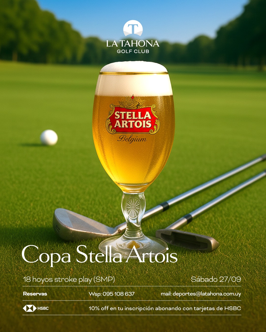 COPA STELLA ARTOIS - SÁBADO 27 DE SEPTIEMBRE - SIMULTÁNEAS 8.00 Y 13.30 HORAS