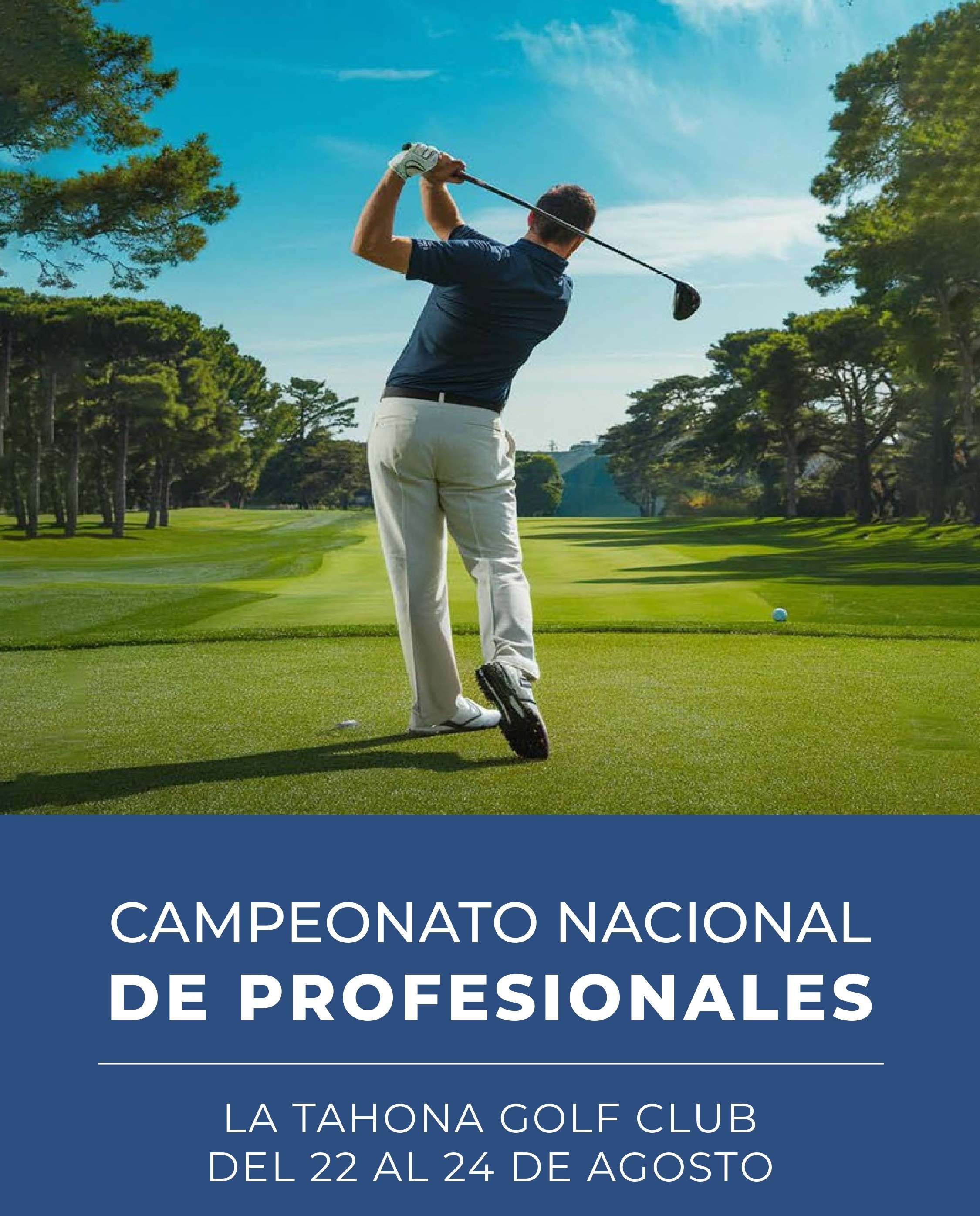 CAMPEONATO NACIONAL DE PROFESIONALES Y TORNEO DE AFICIONADOS POR CATEGORÍA - 22 AL 24 DE AGOSTO