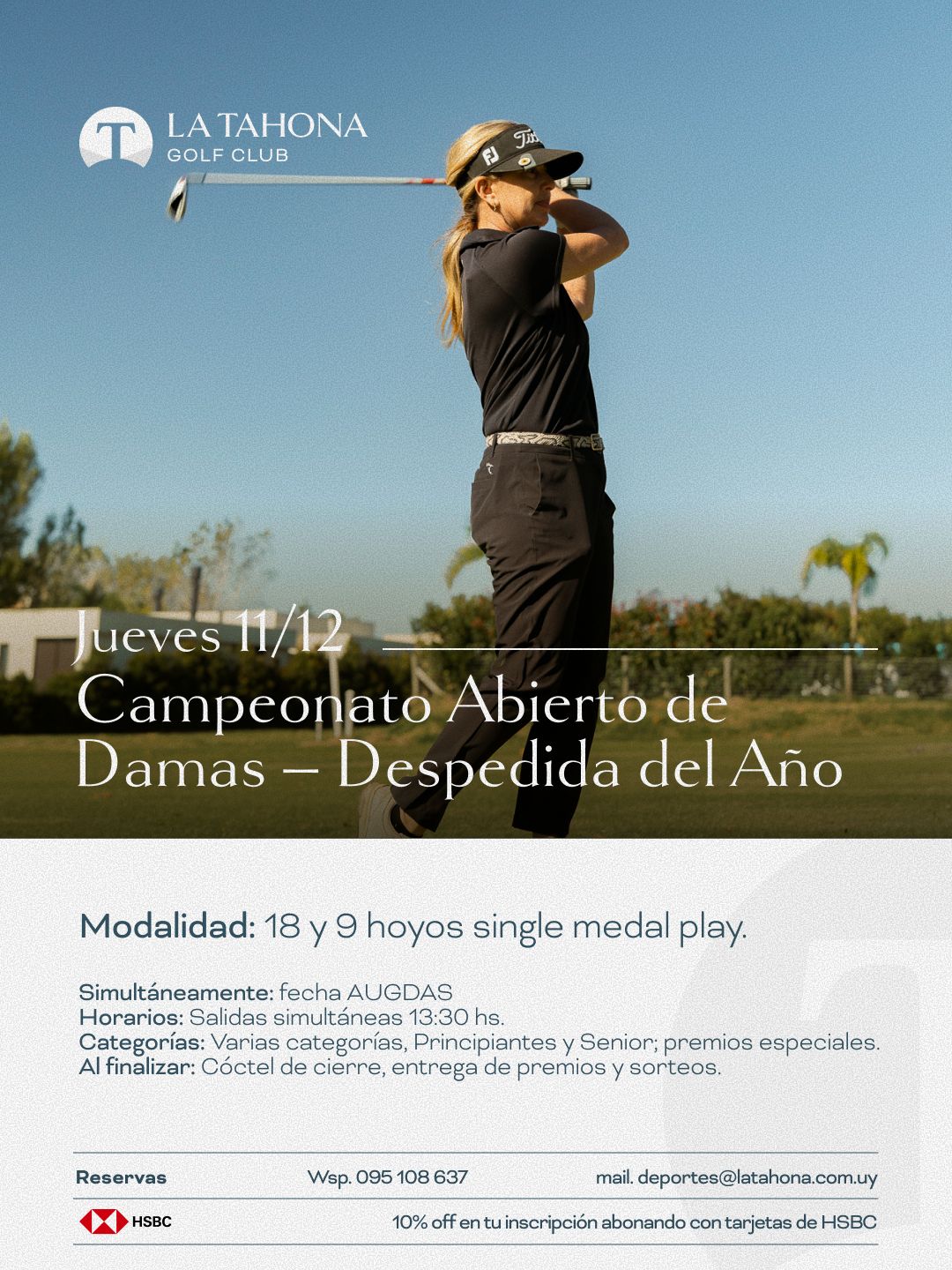 CAMPEONATO ABIERTO DE DAMAS - DESPEDIDA DEL AÑO 2025 - MARTES 11/12 -  SIMULTÁNEAS 13.30 HORAS -  CÓ