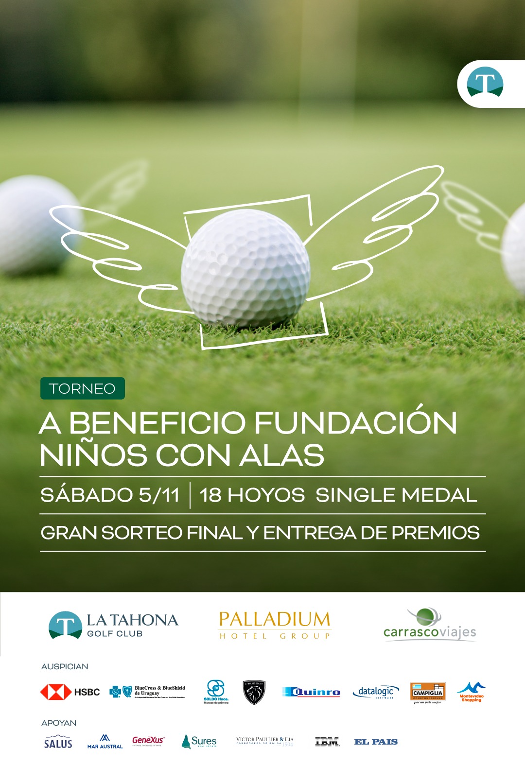 Torneo Fundacin Nios con Alas _ Sbado 5/11 _ 18 hoyos single medal play