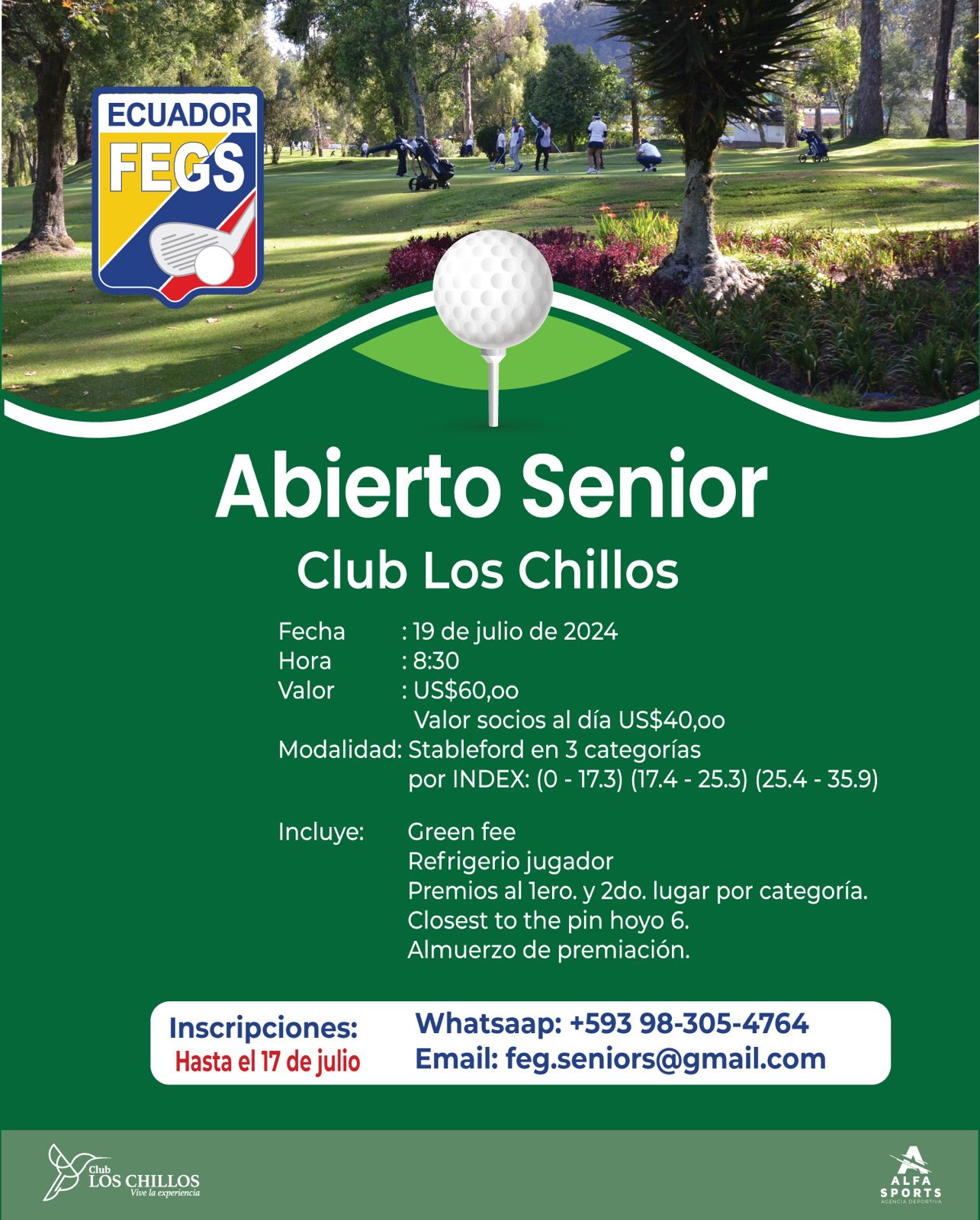 Abierto Nacional Senior del Club Los Chillos 2024