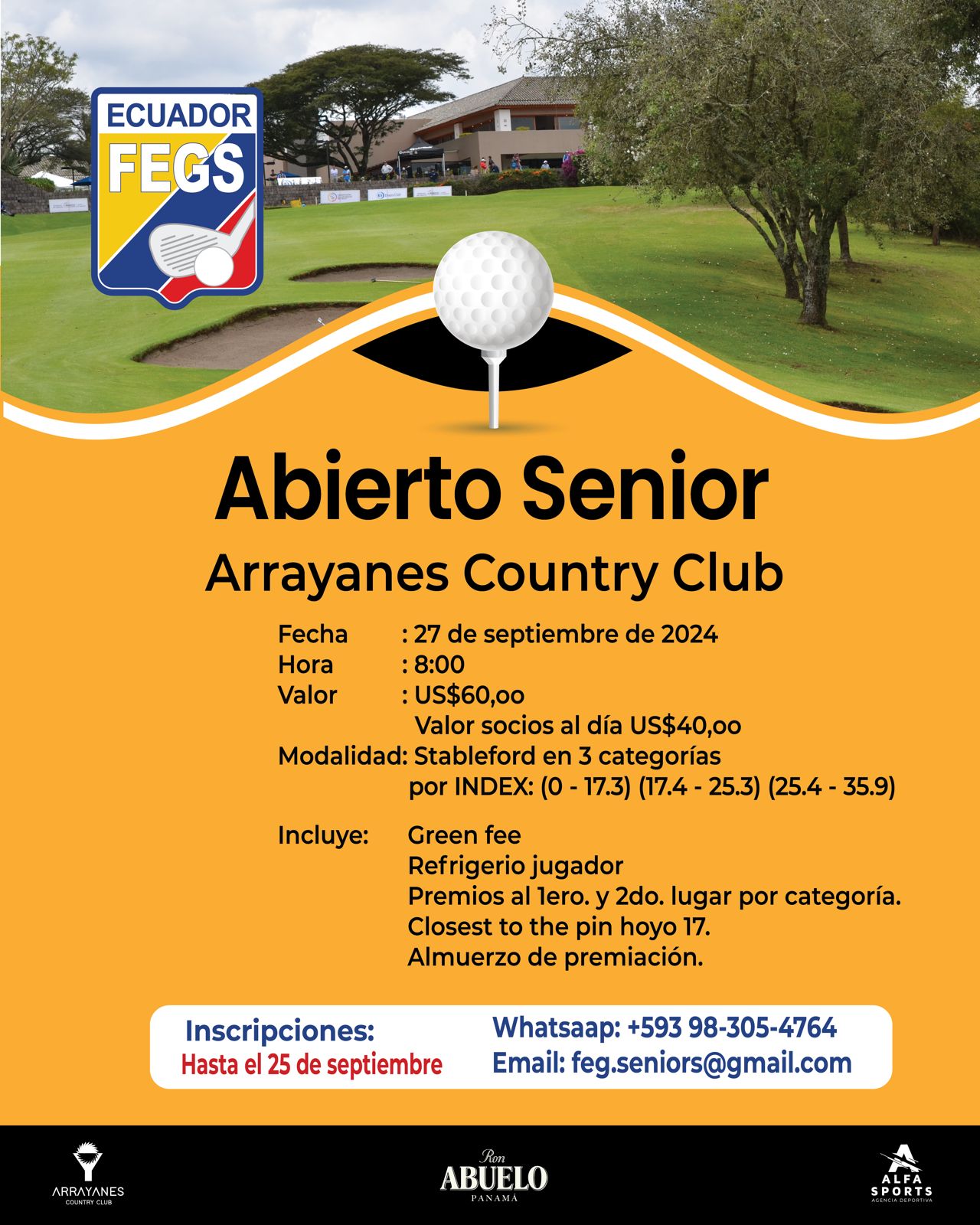 Abierto Nacional Senior de Arrayanes Country Club 2024