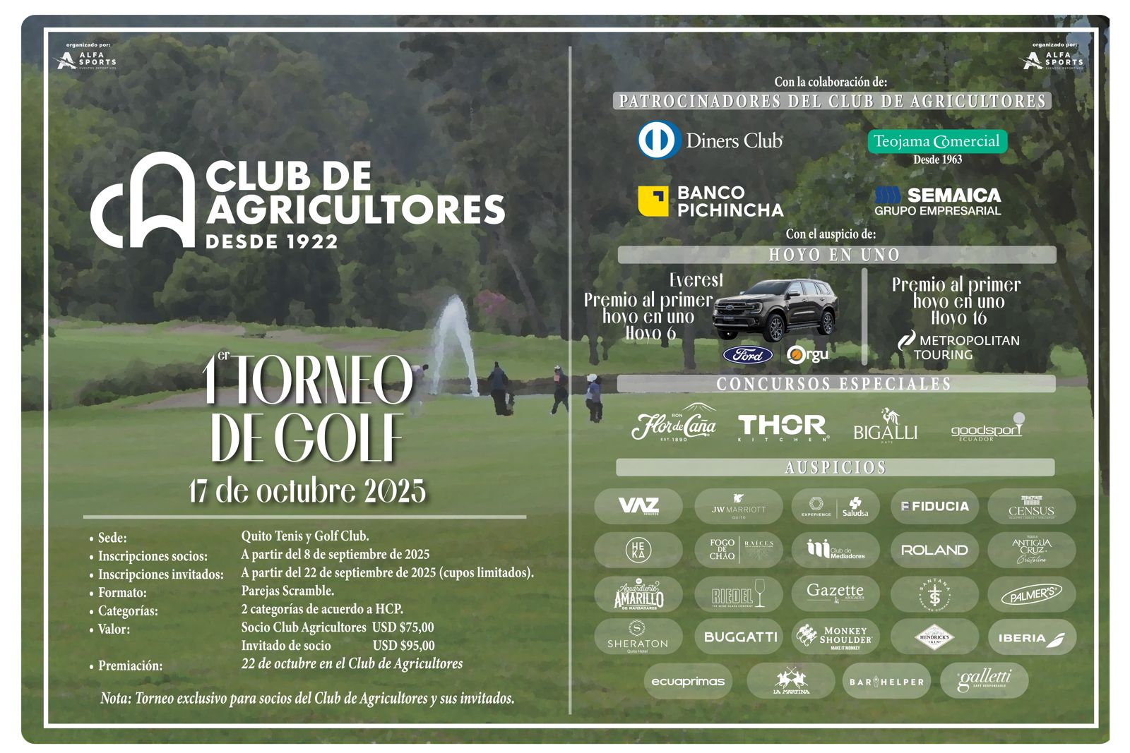 I Torneo de Golf del Club de Agricultores