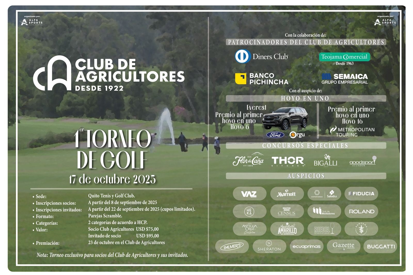 I Torneo de Golf del Club de Agricultores