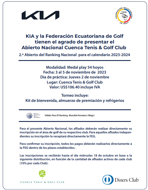Abierto Nacional del Cuenca Tenis y Golf Club