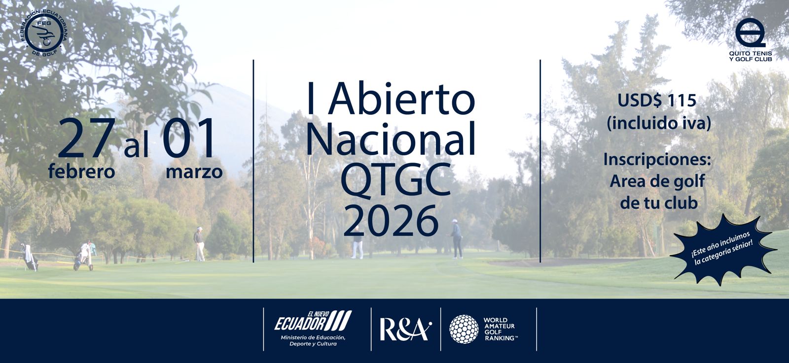 I Torneo Abierto Nacional - Quito Tenis y Golf Club