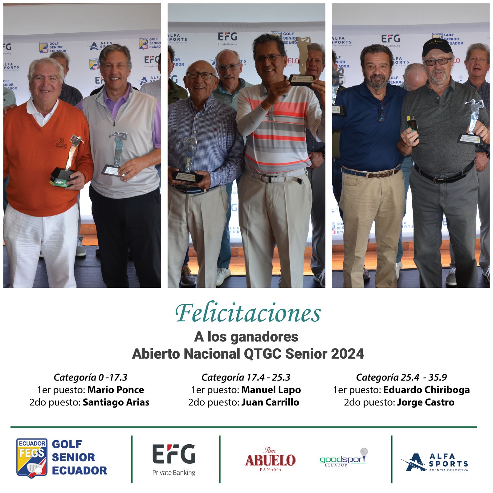 Abierto Nacional Senior del Quito Tenis y Golf Club 2024 