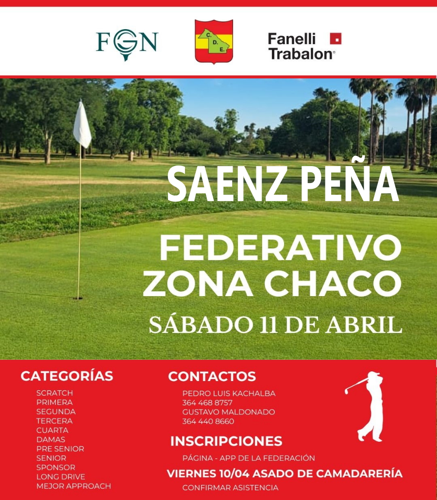 11/4 COPA FANELLI TRABALON - FEDERATIVO REGIONAL SAENZ PEÑA 2026