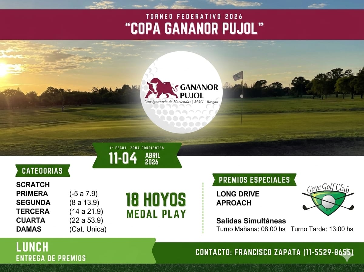 11/4 COPA GANANOR PUJOL - FEDERATIVO REGIONAL GOYA 2026