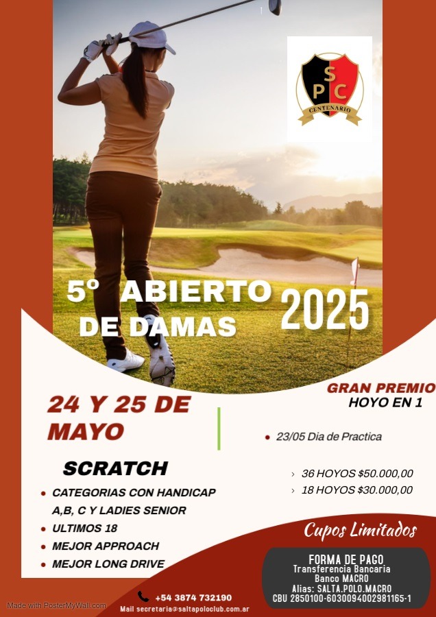 5° Abierto de Damas 2025