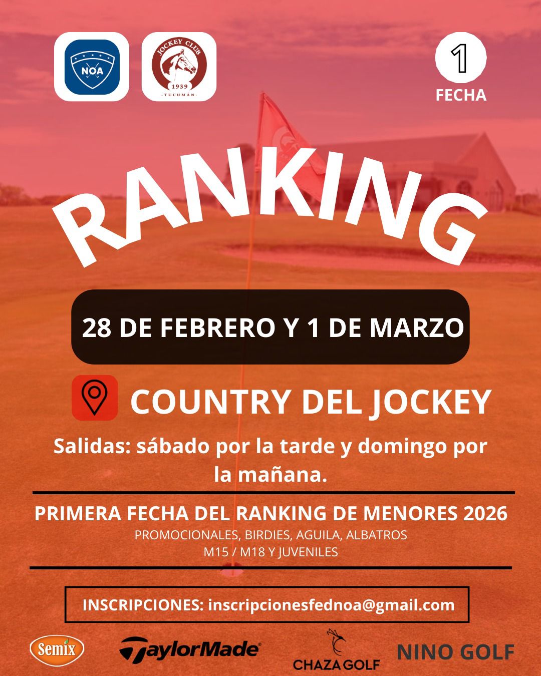 1° FECHA DEL RANKING DE MENORES 2026 (Country Jockey Club de Tucuman)
