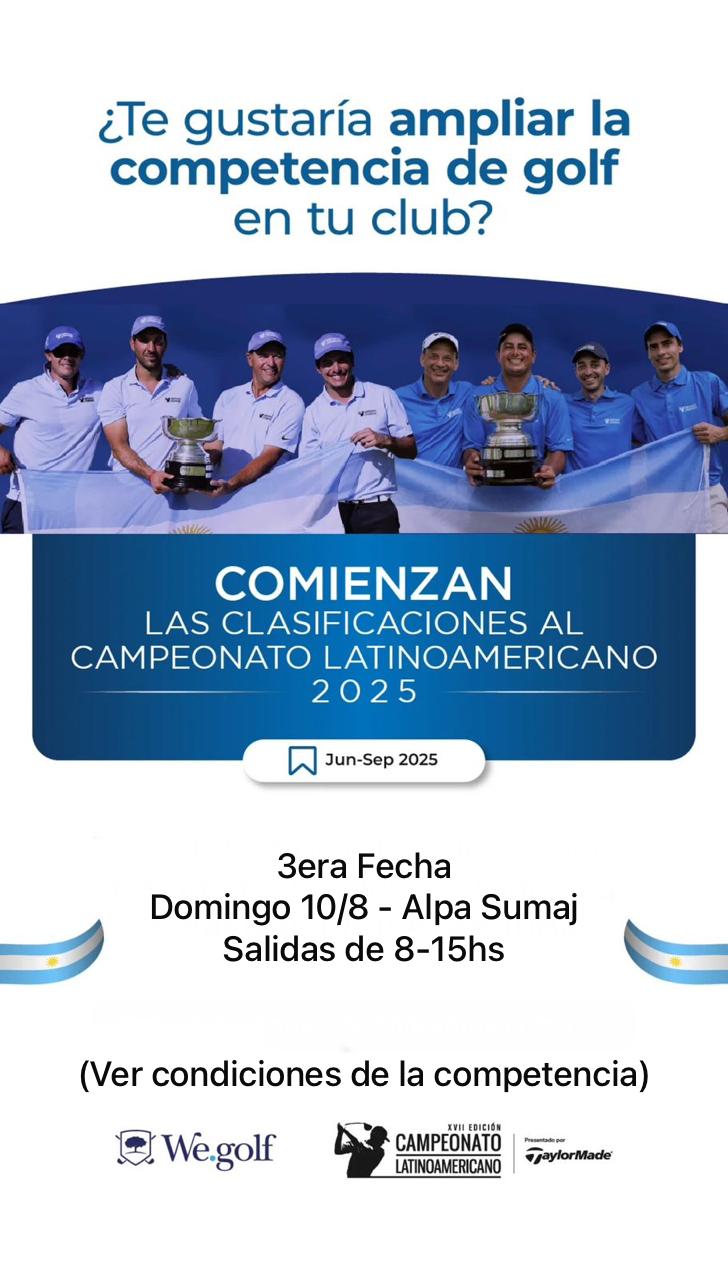 RANKING CIRCUITO CLASIFICATORIO XVII CAMPEONATO LATINOAMERICANO