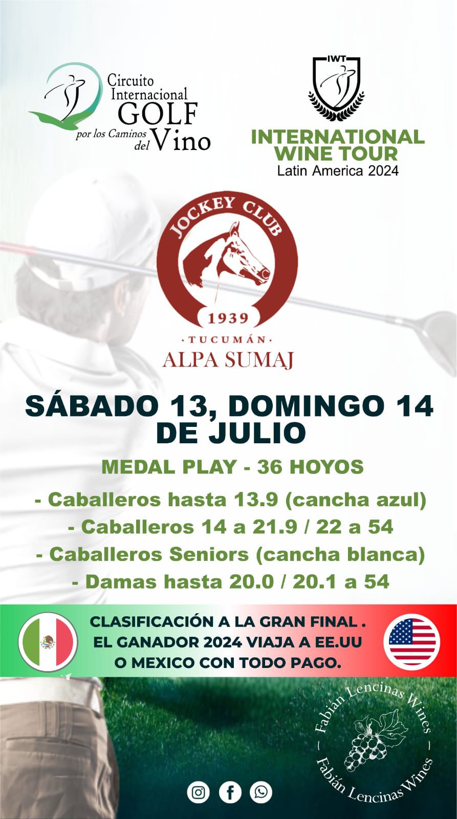 TORNEO CIRCUITO POR LOS CAMINOS DEL VINO - ALPA SUMAJ