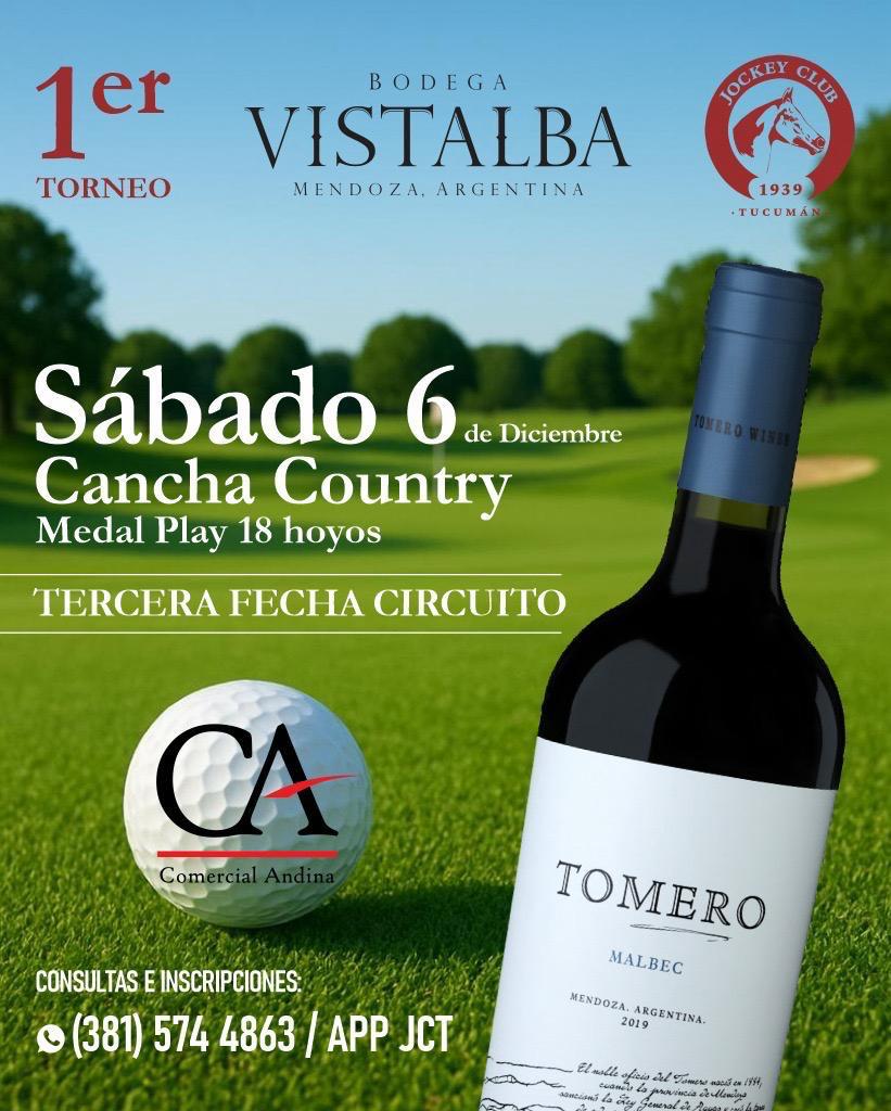 1er TORNEO BODEGA VISTALBA circuito comercial andina - country