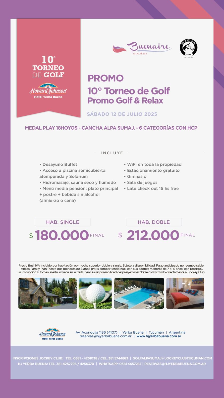 10º TORNEO DE GOLF HOTEL HOWARD JOHSON - ALPA SUMAJ