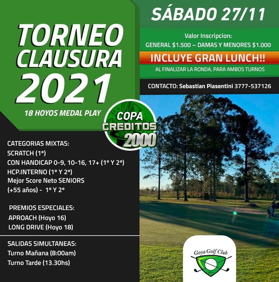 TORNEO CLAUSURA 2021