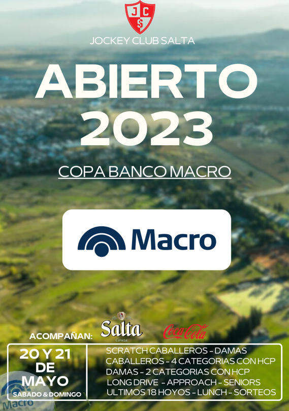 TORNEO ABIERTO 2023 - COPA BANCO MACRO - JOCKEY CLUB DE SALTA 