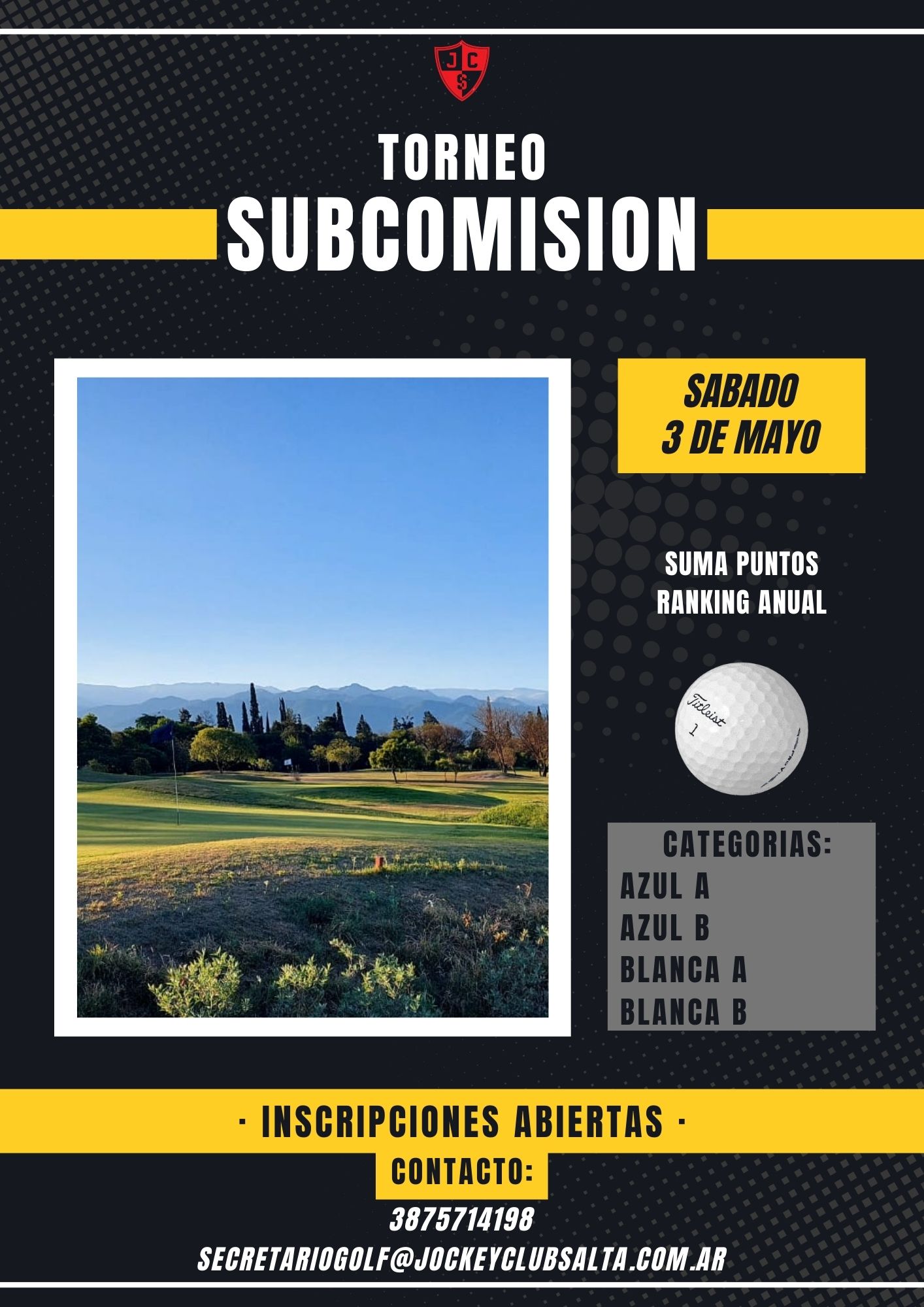 TORNEO SUBCOMISION - 18 HOYOS MEDALPLAY - SABADO 03-05-25