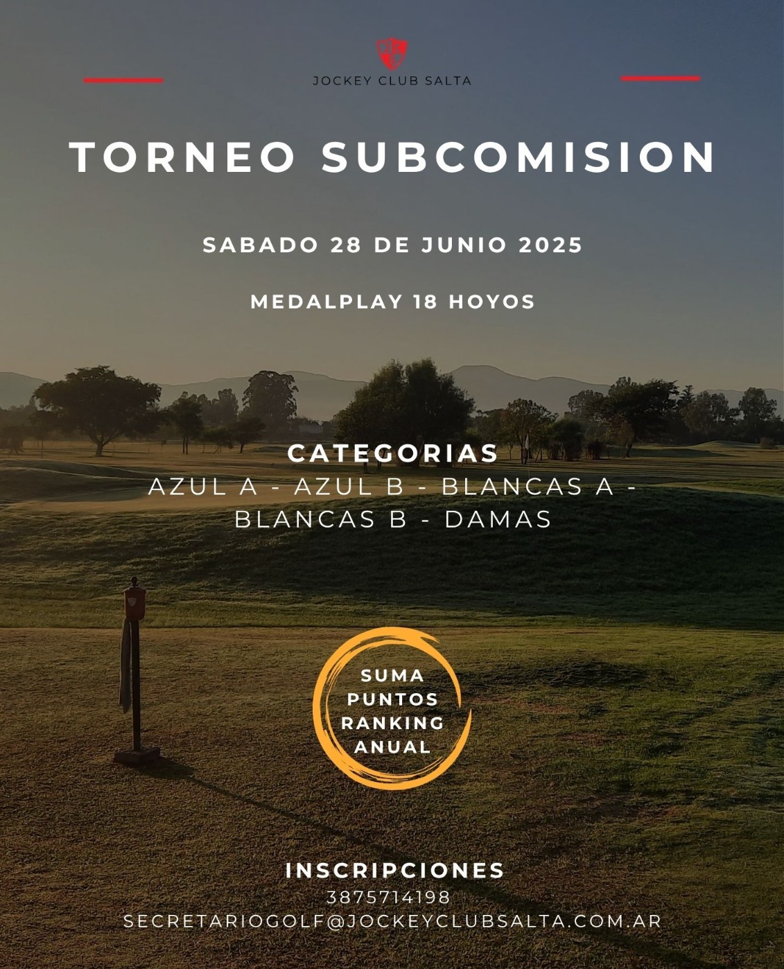 TORNEO SUBCOMISION - 18 HOYOS MEDALPLAY - SABADO 28-06-25