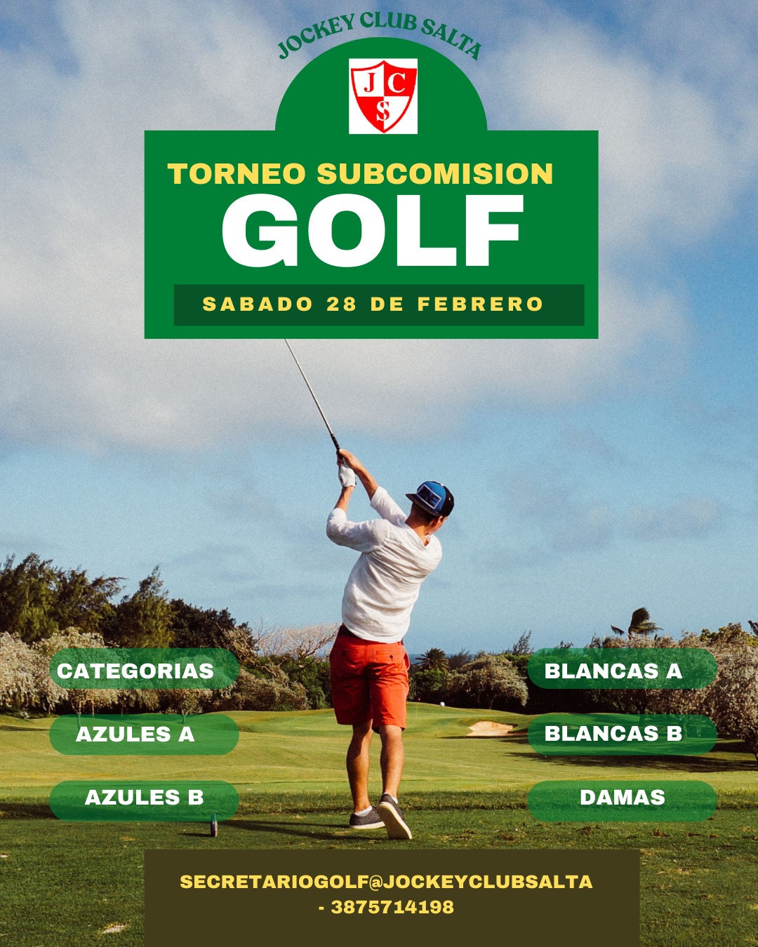 TORNEO SUBCOMISION - 18 HOYOS MEDALPLAY - SABADO 28-02-26