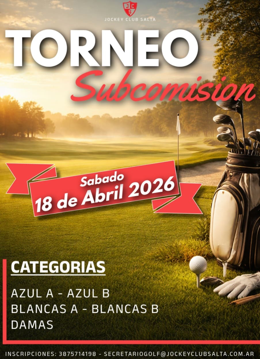 TORNEO SUBCOMISION - 18 HOYOS MEDALPLAY - SABADO 18-04-26