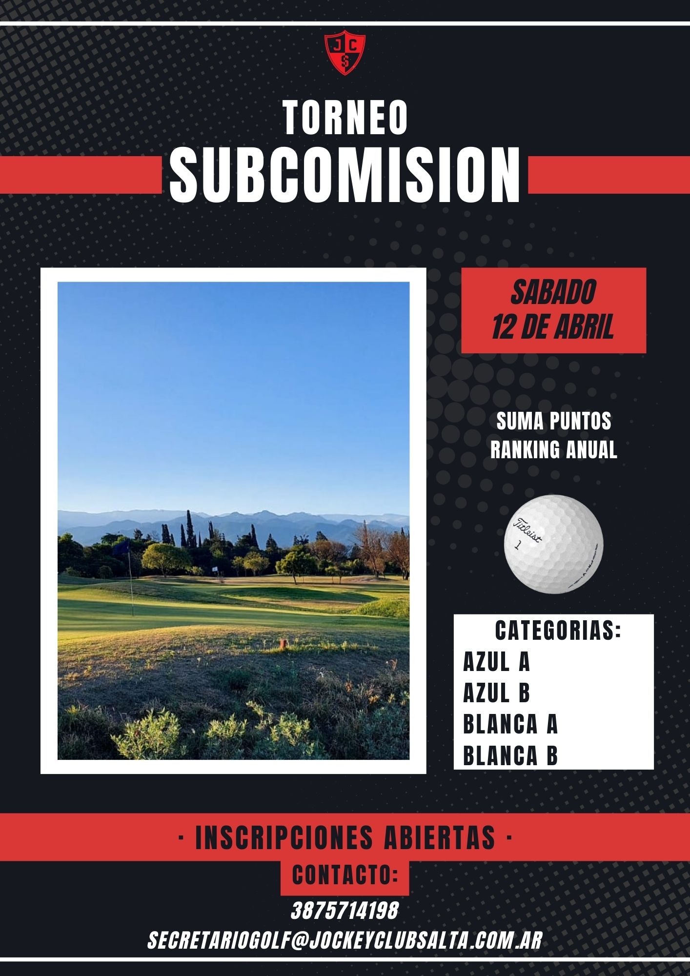 TORNEO SUBCOMISION - 18 HOYOS MEDALPLAY - SABADO 12-04-25