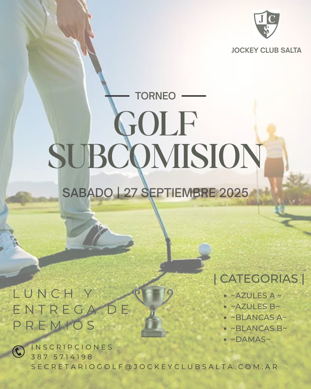 TORNEO SUBCOMISION - 18 HOYOS MEDALPLAY - SABADO 27-09-25