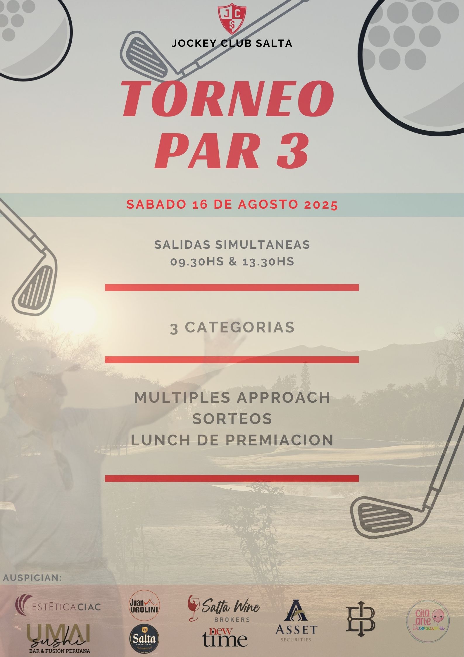 TORNEO PAR 3 - 18 HOYOS MEDALPLAY (16-08-25)