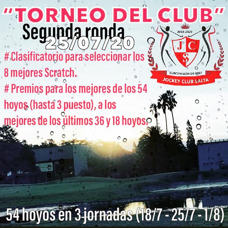 2TORNEO DEL CLUB A 54 HOYOS EN 3 FECHAS (25-7-20)