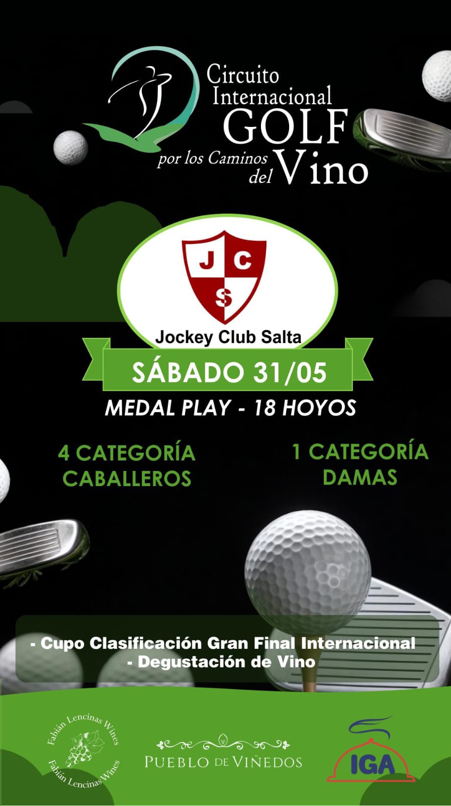 CIRCUITO INTERNACIONAL GOLF POR LOS CAMINOS DEL VINO 2025