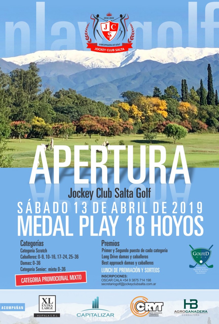  TORNEO APERTURA 2019 JOCKEY CLUB DE SALTA GOLF (13-4-19)