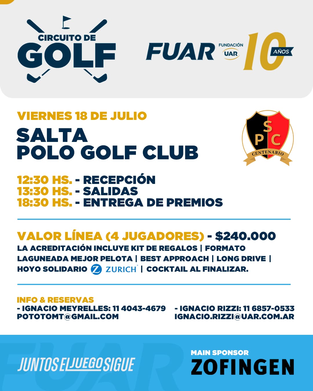 MEDAL PLAY 18 HOYOS