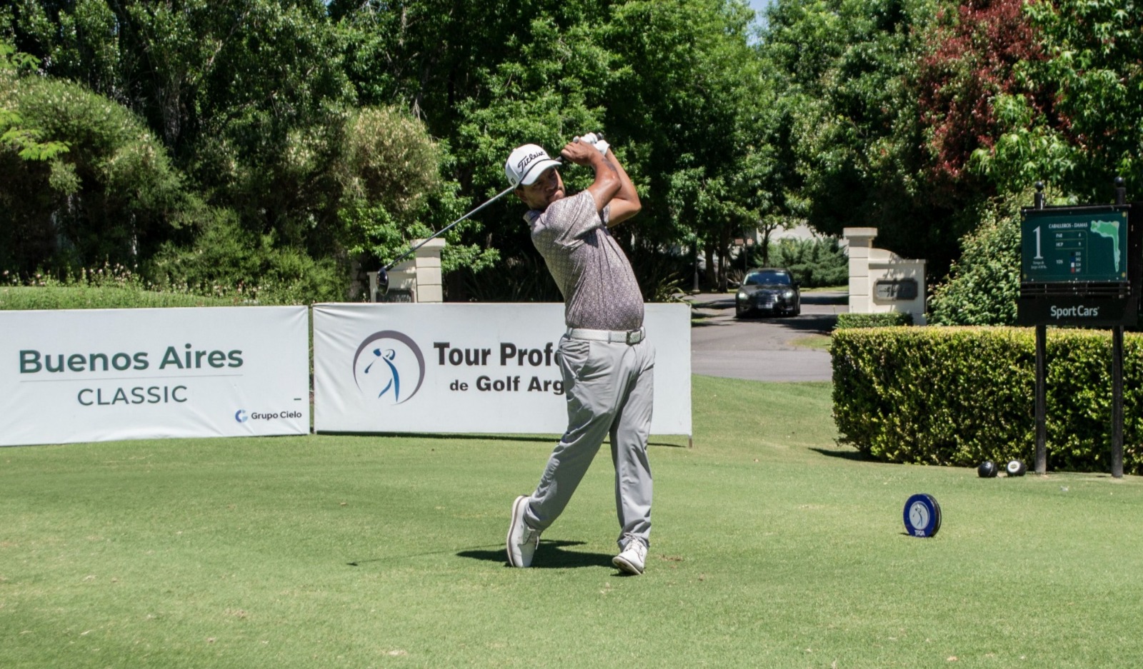 Fabián Gómez, al frente en el Buenos Aires Classic